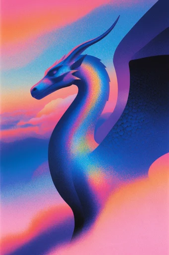 Chromatic Retro Surrealism style reference image — minimalist composition