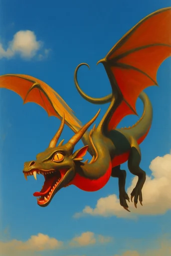 Whimsical Azure Surrealism style reference image — magical realism