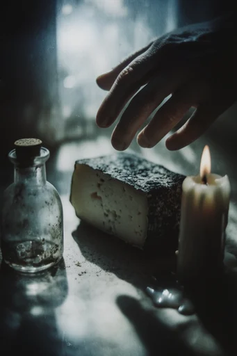 Cinematic Tactile Melancholy style reference image — low-key moody lighting
