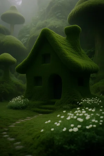 Velvet Moss Surrealism style reference image — atmospheric fog