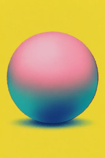 Chromatic Grain Minimalism style reference image — vibrant chromatic abstraction