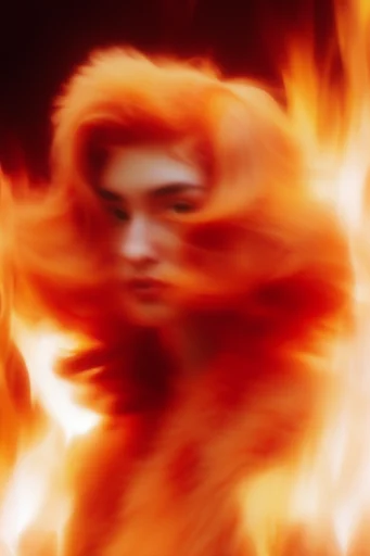 Luminous Thermal Dreamscape style reference image — ethereal motion blur