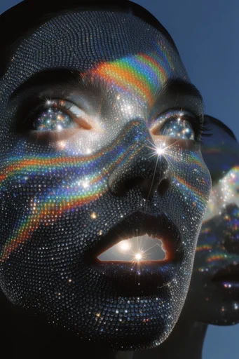 Ethereal Iridescent Futurism moodboard — generate AI images in this style