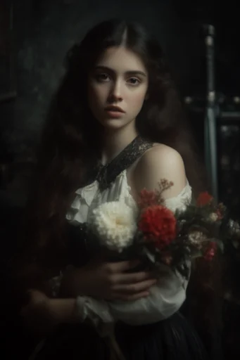 Cinematic Gothic Chiaroscuro style reference image — dramatic shadows