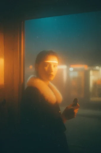 Cinematic Twilight Noir style reference image — moody atmospheric haze