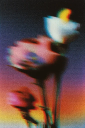 Corrupted Neon Dreamcore style reference image — pixel sorting