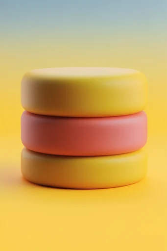 Surreal Clay Pop style reference image — minimalist studio composition