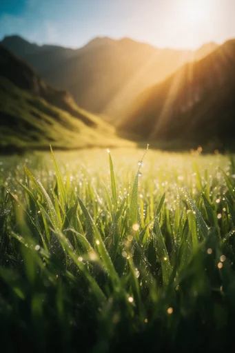 Ethereal Golden Dew style reference image — macro photography