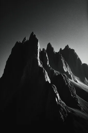 Cinematic Chiaroscuro Noir style reference image — black and white film noir
