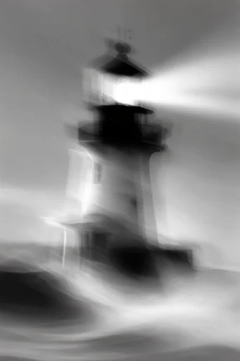 Ethereal Motion Noir style reference image — ghostly silhouettes