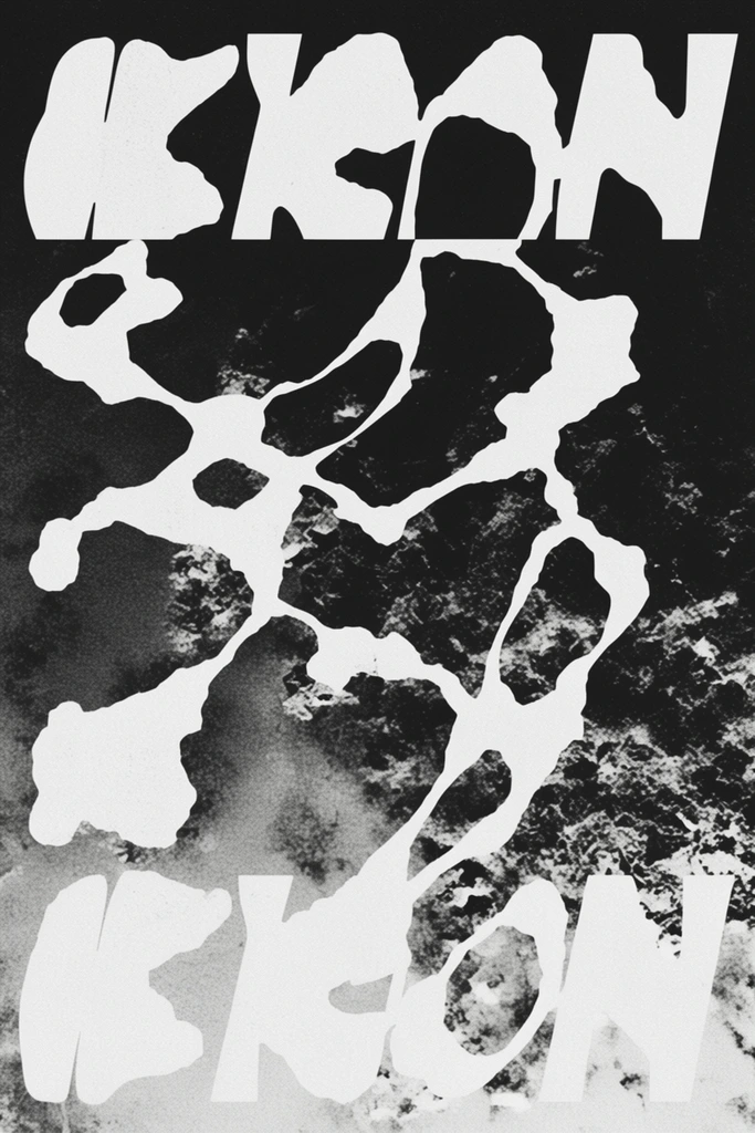 Gritty Monochromatic Brutalism style AI image example 2