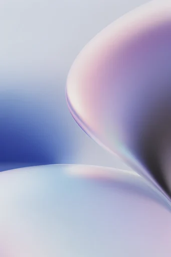 Ethereal Liquid Iridescence style reference image — soft studio lighting