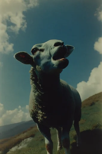Cinematic Analog Melancholy style AI image example 3