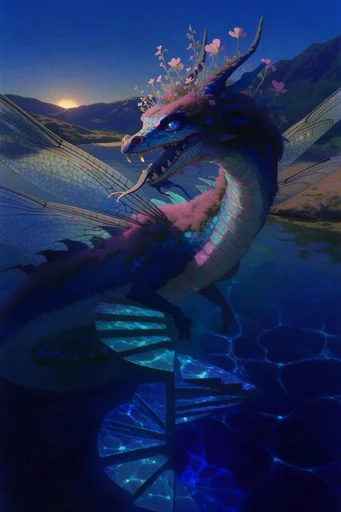 Ethereal Cosmic Abyssal style reference image — high-angle perspective