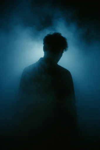 Cinematic Cobalt Abyss style reference image — eerie nocturnal mood