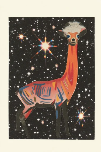 Analog Cosmic Surrealism style reference image — cosmic surrealism