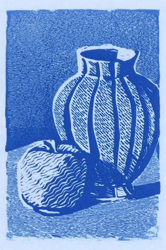 Cobalt Graphic Op-Print style reference image — op art