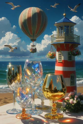 Luminous Prismatic Dreamscape style reference image — vibrant saturated palette