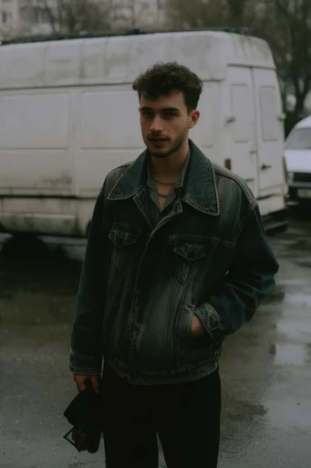 Cinematic Urban Melancholy style reference image — overcast atmospheric lighting