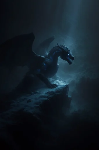 Cinematic Abyssal Minimalism style reference image — monolithic minimalism