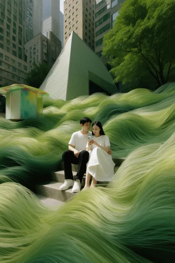 Surreal Biophilic Vortex style reference image — biophilic surrealism