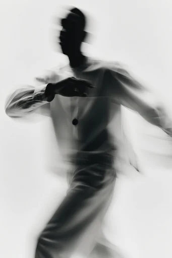 Kinetic Ghost Minimalism moodboard — generate AI images in this style