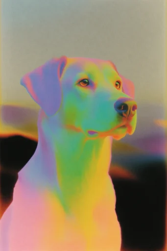 Ethereal Thermal Dreamscape style reference image — tactile noise texture