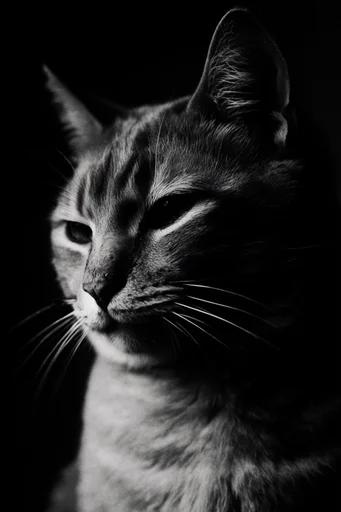 High-Contrast Noir Chiaroscuro style reference image — ink illustration