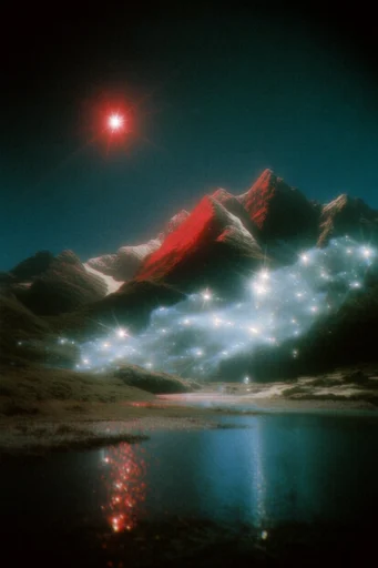 Cinematic Luminescent Nocturne style reference image — starburst lens flare