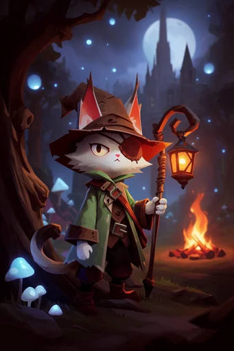 Luminous Crimson Arcana style reference image — magical atmosphere