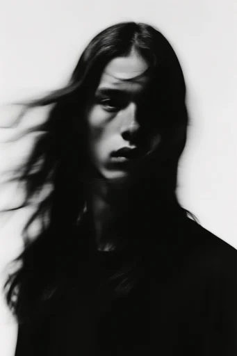 Spectral Kinetic Noir style reference image — spectral digital distortion