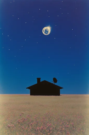 Luminous Nocturnal Surrealism style reference image — cinematic silhouette