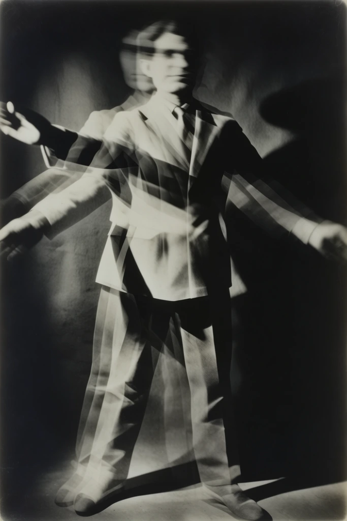 Avant-Garde Noir Photogram style AI image example 1