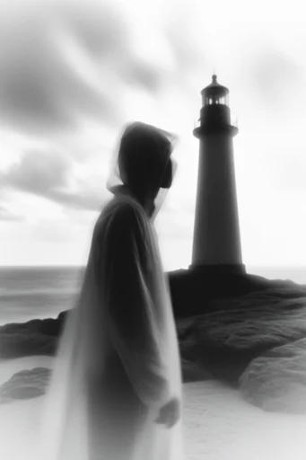 Minimalist Noir Monochrome style reference image — dramatic noir lighting