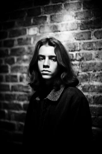 Gritty Spectral Noir style reference image — motion blur