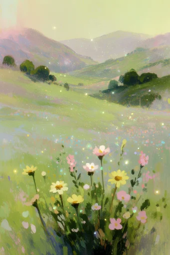 Ethereal Pastel Impressionism style reference image — soft-focus atmosphere
