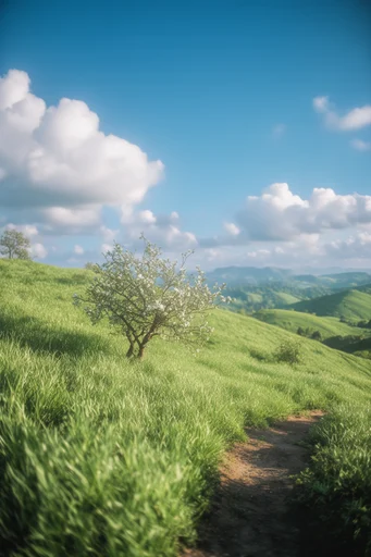 Ethereal Solarpunk Pastoral style AI image example 2