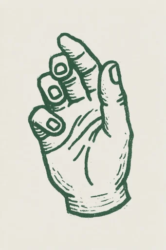Rustic Artisanal Printmaking style reference image — textured cream paper