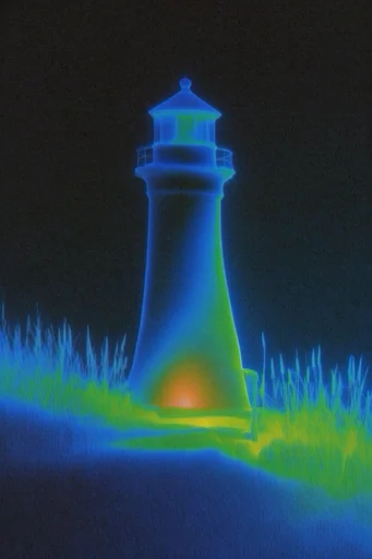 Luminous Thermal Diffusion style reference image — neon acid palette