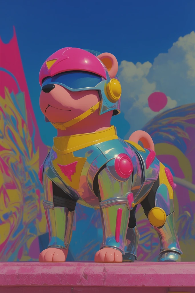 Hyper-Vivid Chrome Pop style AI image example 3