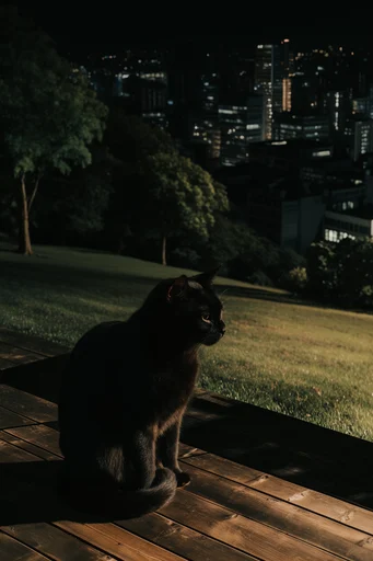 Nocturnal Urban Geometry style reference image — chiaroscuro lighting