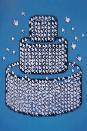 Retro Cursor Surrealism style reference image — net art