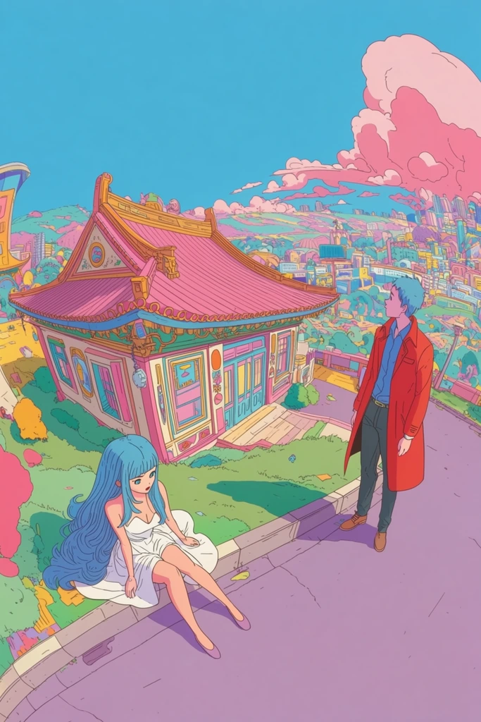 Surreal Pastel Dreamscape style AI image example 2