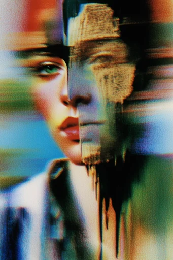 Kinetic Analog Abstraction style reference image — high-contrast lighting