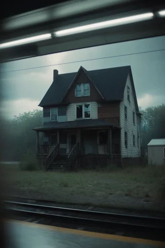 Cinematic Transit Melancholy style AI image example 4