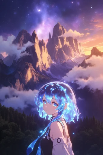 Luminous Celestial Anime style reference image — celestial anime fantasy