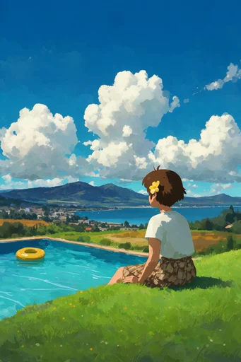 Vibrant Anime Escapism moodboard — generate AI images in this style