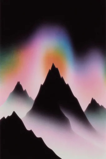 Neon Aura Surrealism style reference image — chromatic aura