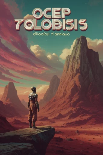 Surreal Retro Desert Sci-Fi style reference image — retro-futuristic surrealism