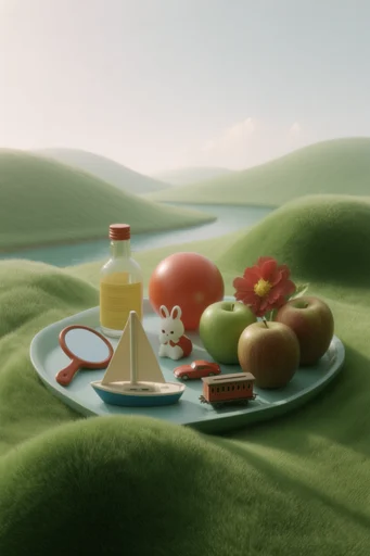 Surreal Velvet Verdancy style reference image — surreal dreamscape